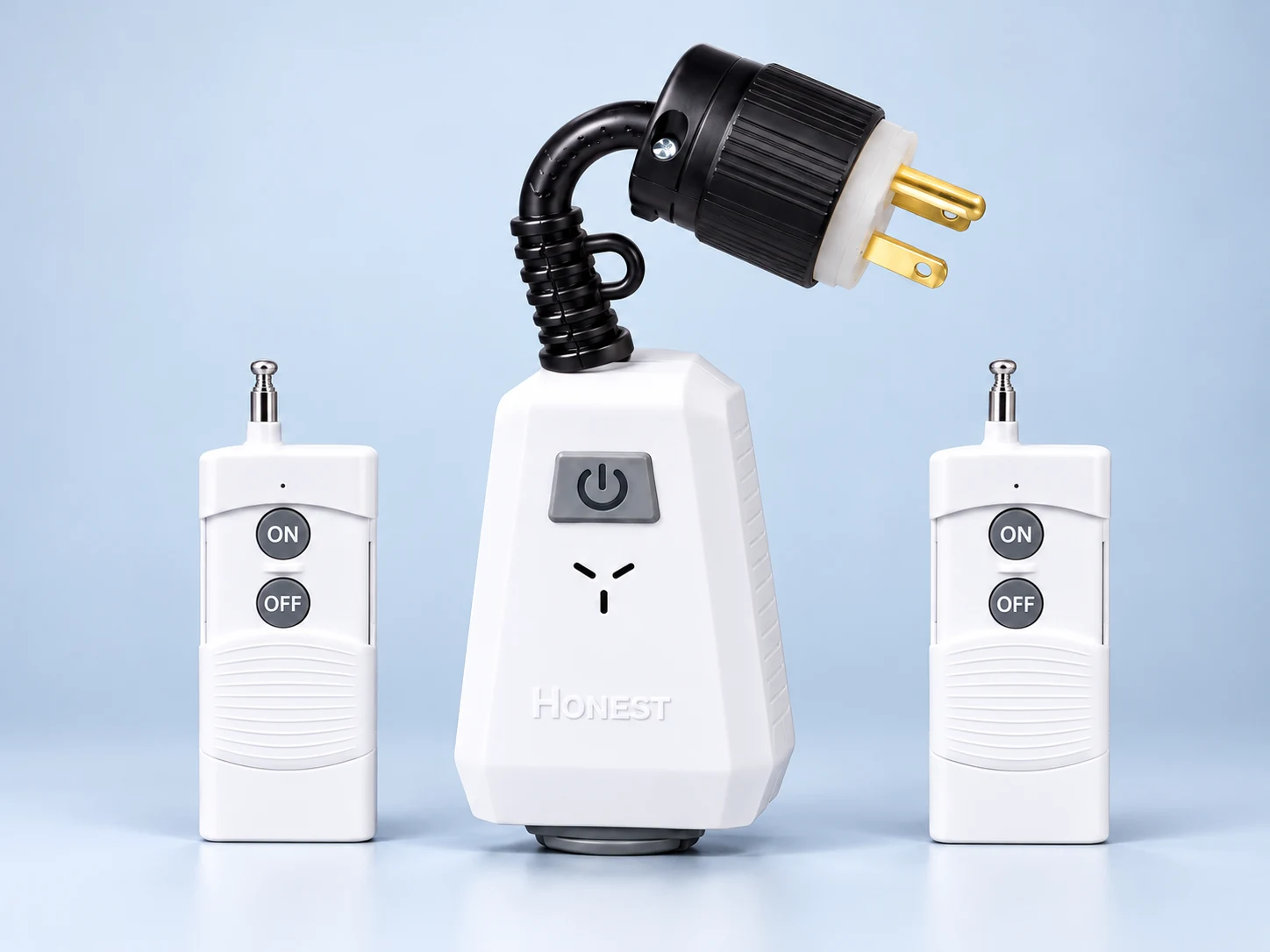 HT-2301Y रिसीवर और दो संगत हैंडहेल्ड रिमोट